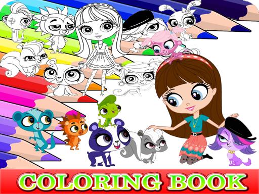 Coloring Book for Littlest Pet Shop Online Puzzle Games on NaptechGames.com