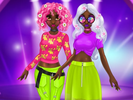 Play Princess Incredible Spring Neon Hairstyles Online