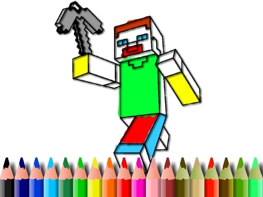 Play BTS Minecraft Coloring Online