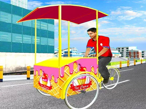  City Ice Cream Man Free Delivery Simulator Game 3 Online Adventure Games on taptohit.com