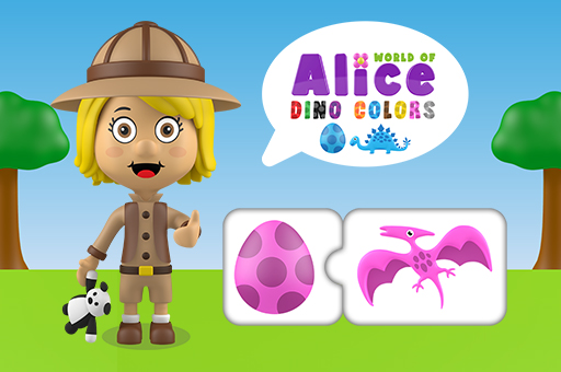 World of Alice   Dino Colors play online no ADS
