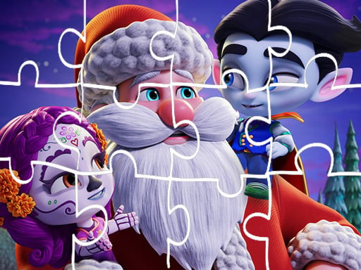 Super Monsters Christmas Jigsaw Online Girls Games on NaptechGames.com