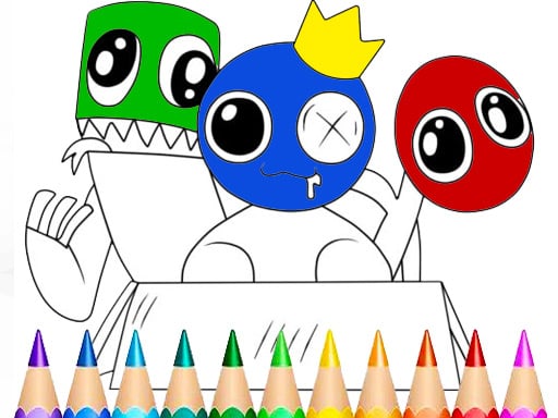 Play Rainbow Friends Coloring Book Game Online