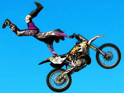 Play Crazy Motocross Jumps Jigsaw
