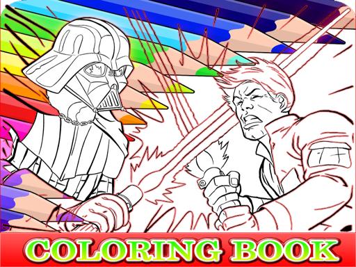 Coloring Book for Darth Vader - Puzzles