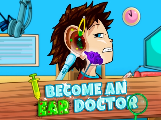 Become an Ear Doctor Online Hypercasual Games on NaptechGames.com