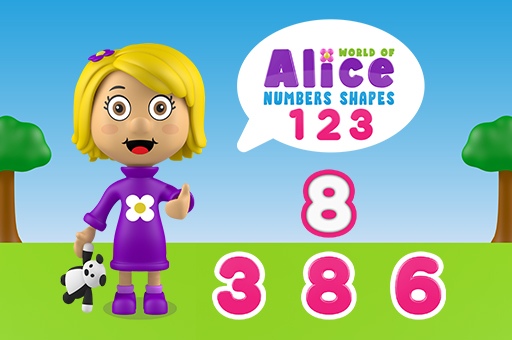World of Alice   Numbers Shapes play online no ADS