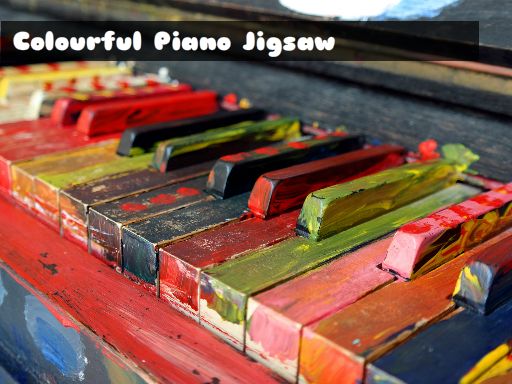 Colourful Piano Jigsaw Online Puzzle Games on NaptechGames.com