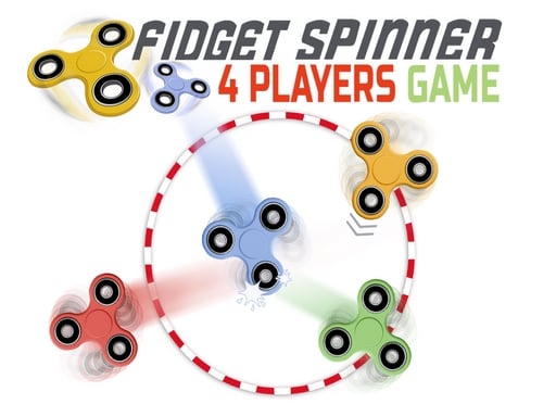Fidget spinner: 4 players game Online Multiplayer Games on taptohit.com