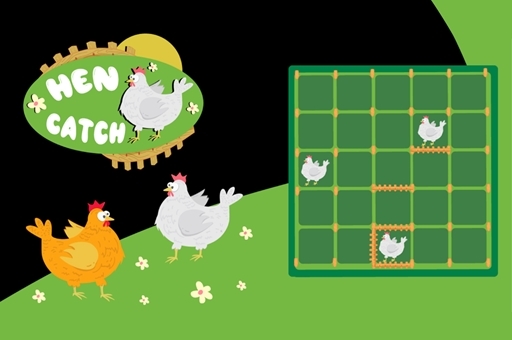 Catch The Hen: Lines and Dots play online no ADS