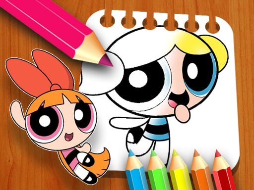 Play The Powerpuff Girls Coloring Book
