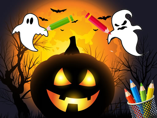 Scary Party Coloring - Play Free Best Arcade Online Game on JangoGames.com