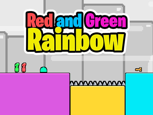 Красная и зеленая радуга