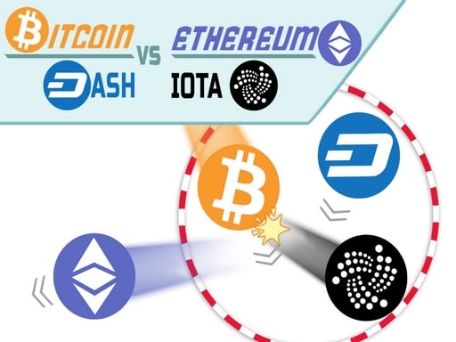 bitcoin vs ethereum vs dash