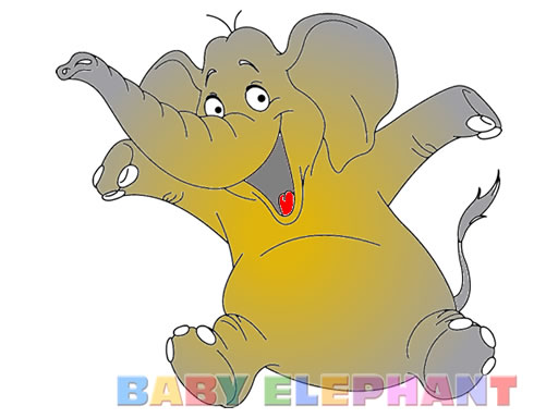 Baby Elephant Coloring