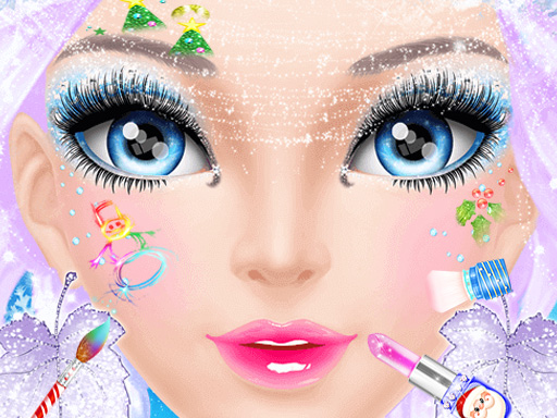 Christmas Makeup Salon Online Girls Games on NaptechGames.com