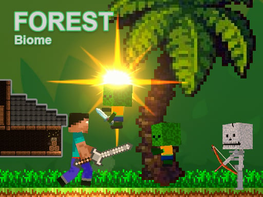 Play Noob vs Zombies - Forest biome