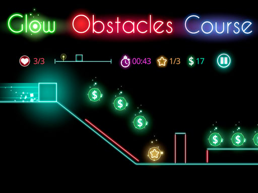 Glow obstacle course Online Hypercasual Games on NaptechGames.com
