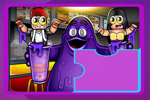 Grimace Shake Puzzle play online no ADS