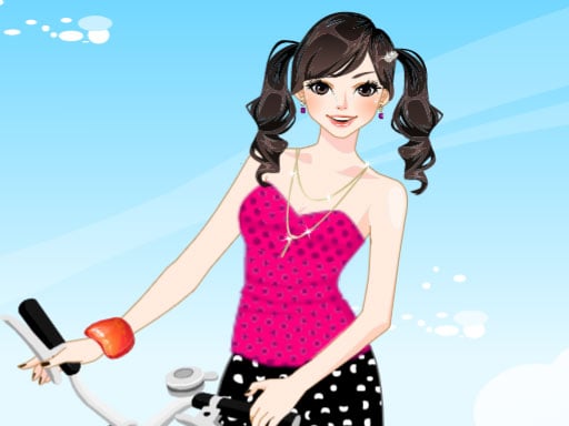 Bicycle Girl Dressup Online Girls Games on NaptechGames.com