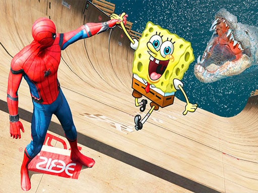Play Super spongebob spiderman