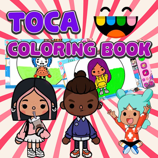 Toca Life Coloring Book