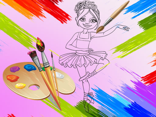 Little Ballerinas Coloring oyunu