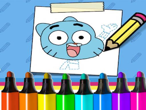 The Amazing World of Gumball: How to Draw Gumball Online Puzzle Games on NaptechGames.com