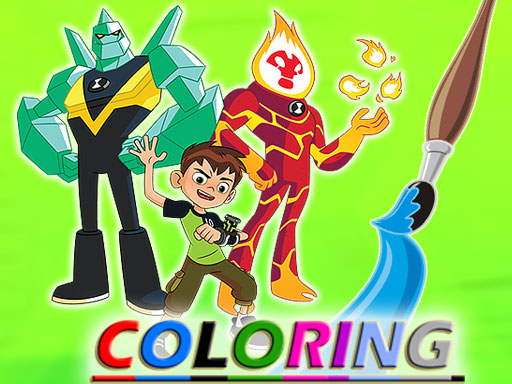 Ben 10 Coloring Online Clicker Games on NaptechGames.com
