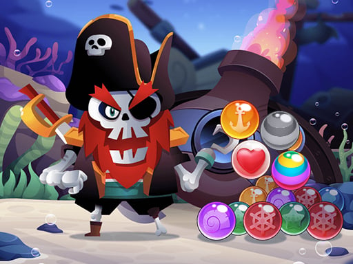 Pirate Bubble Shoter Pop Online Shooting Games on taptohit.com