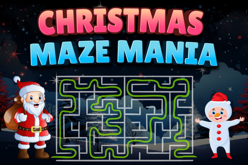 Christmas Maze Mania play online no ADS