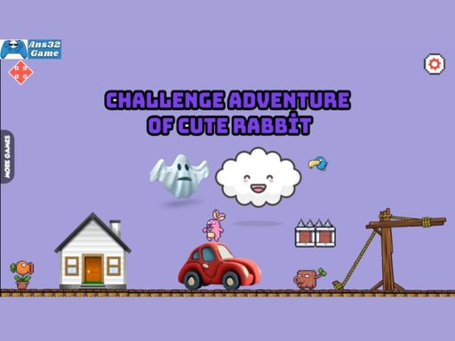 Challenge adventure of cute rabbit - Play Free Best Hypercasual Online Game on JangoGames.com