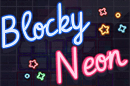 Blocky Neon play online no ADS