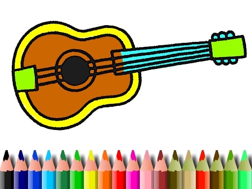 Play BTS Music Instrument Coloring Book Online