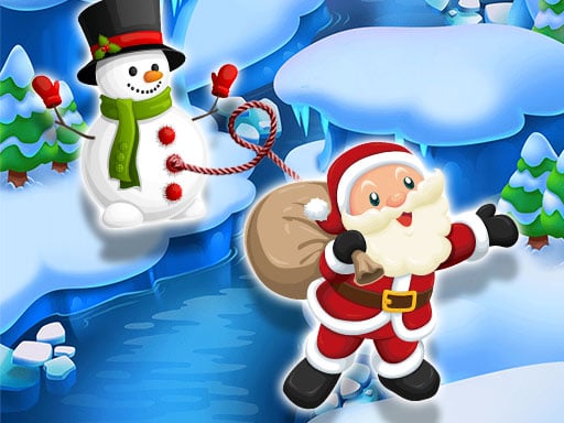 Santa SnowMan Jump Online Clicker Games on taptohit.com