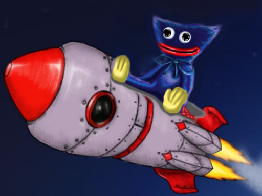 Huggy Wuggy in space Online Clicker Games on NaptechGames.com