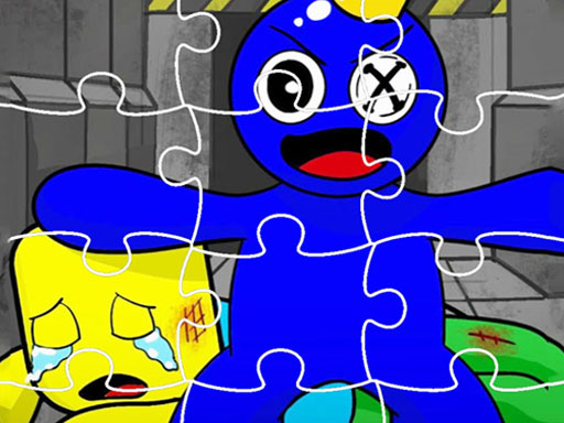 Rainbow Friend Cartoon Jigsaw Online Boys Games on taptohit.com