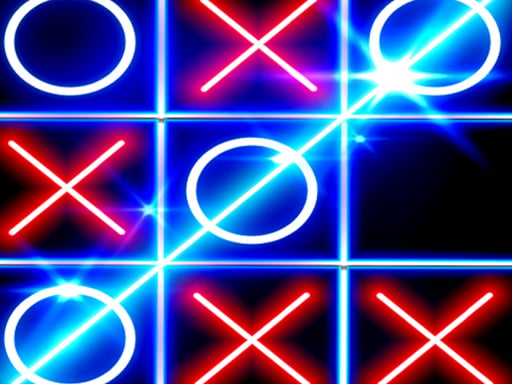 Tic Tac Toe Glow Online Multiplayer Games on taptohit.com