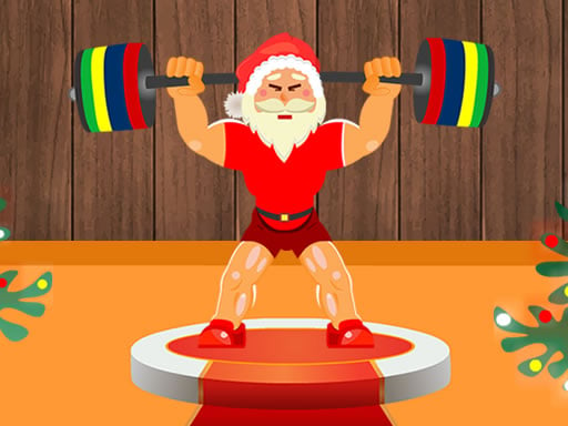 Santa Weightlifter Online Hypercasual Games on NaptechGames.com