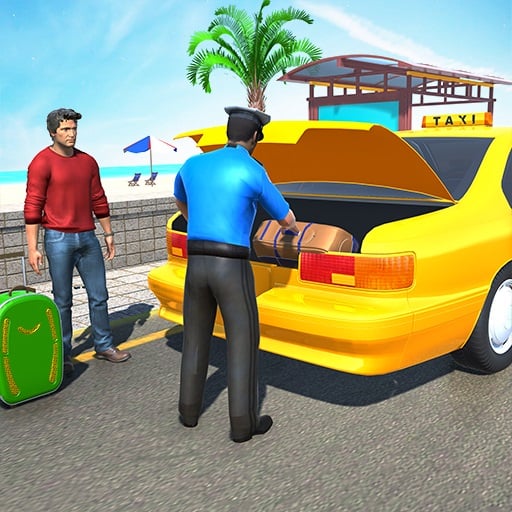 Offroad Mountain Taxi Cab Driver Game