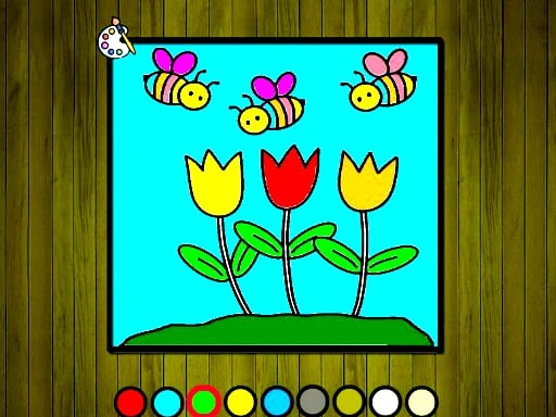 Easy to Paint Spring Time - Play Free Best Girls Online Game on JangoGames.com