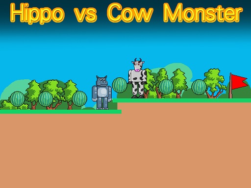 Hippo vs Cow Monster - Play Free Best Arcade Online Game on JangoGames.com