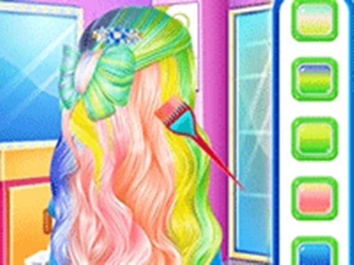 Princess Fashion Rainbow Hairstyle Design - Hypercasual