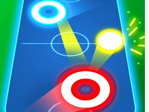 Air Hockey Glow: 2 Players Online 2 Player Games on taptohit.com