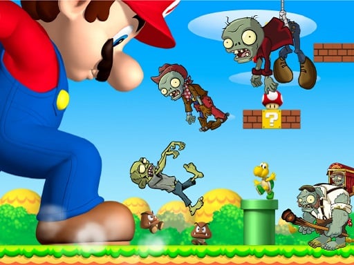 Супер Марио Стрельба по зомби