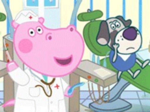 Hippo Dentist Animal D...