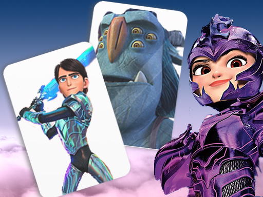 Trollhunters Rise of The Titans Card Match Online Puzzle Games on NaptechGames.com