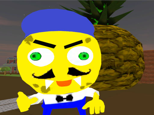 Neighbor Sponge. Scary Secret 3D Online Adventure Games on taptohit.com
