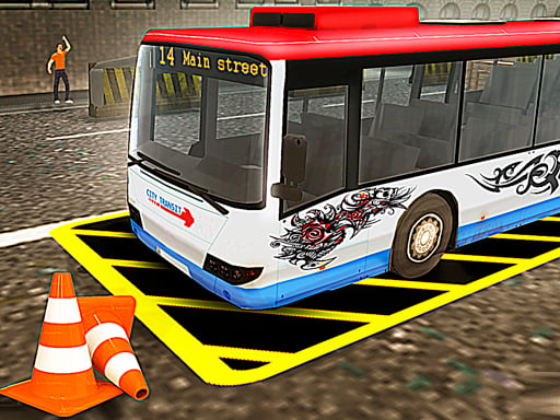 Vegas City Highway Bus: Parking Simulator Online Racing Games on NaptechGames.com