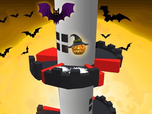 Play Helix Jump Halloween Online